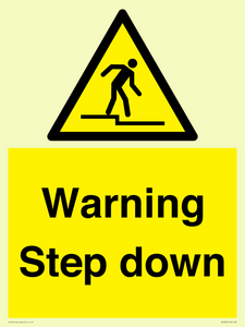 Warning Step down